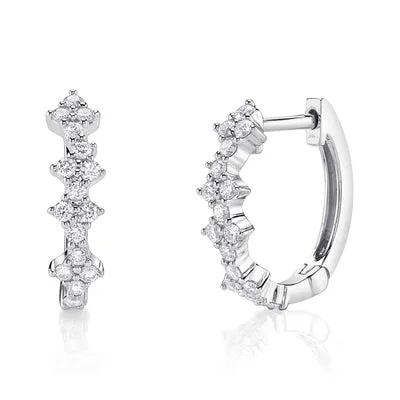 0.37CT DIAMOND HUGGIE EARRING