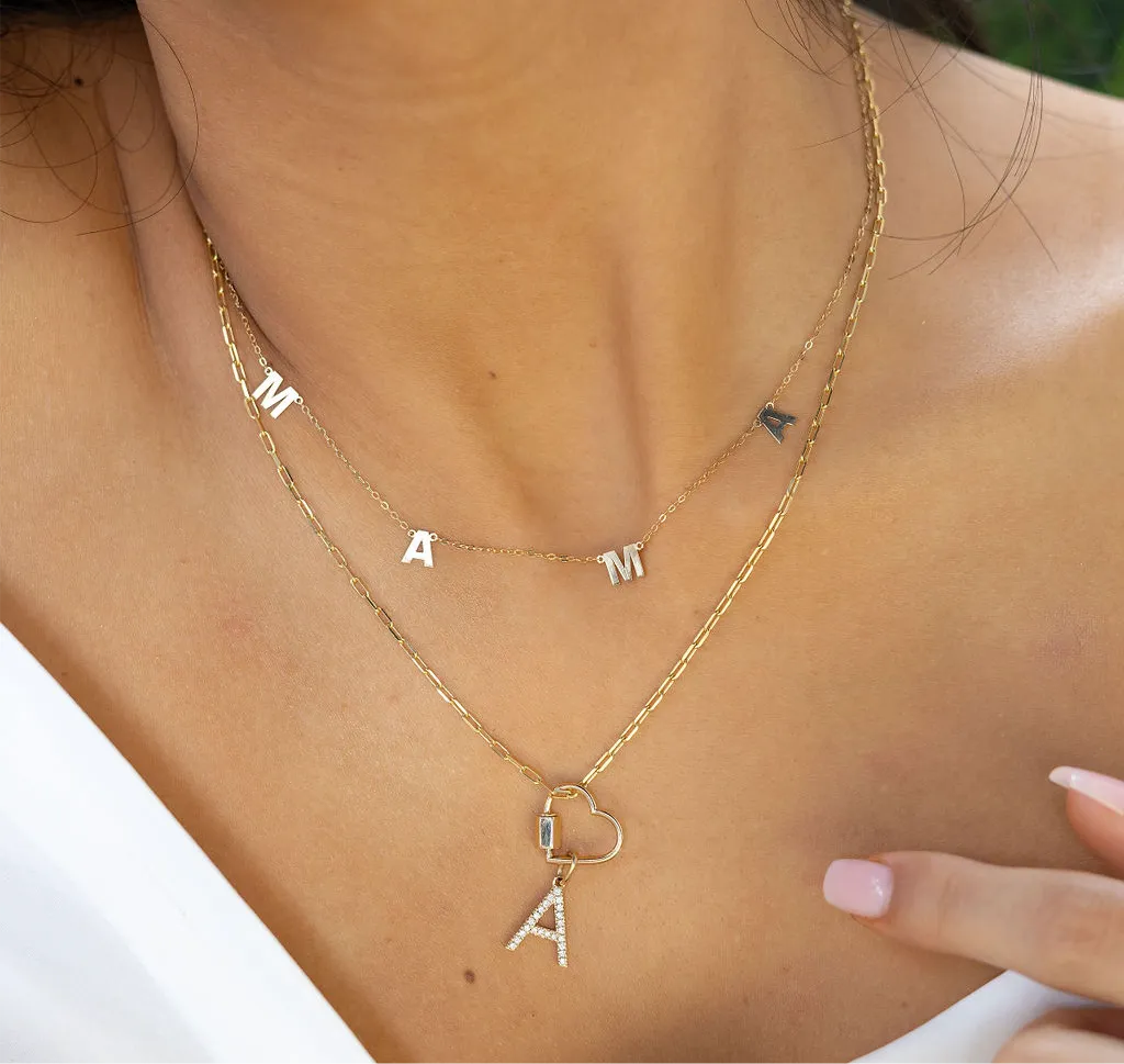 10k Gold MAMA Charm Necklace
