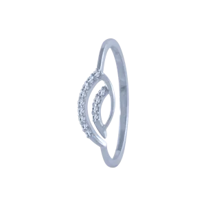 14k (585) White Gold And Diamond Ring For Women