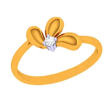 14k Pretty Petal Gold Finger Ring
