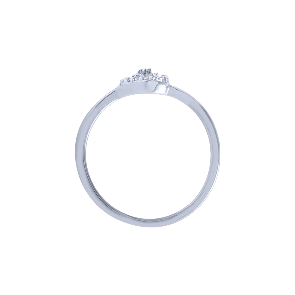 14KT (585) White Gold And Diamond Ring For Women