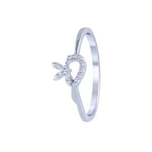 14KT (585) White Gold And Diamond Ring For Women