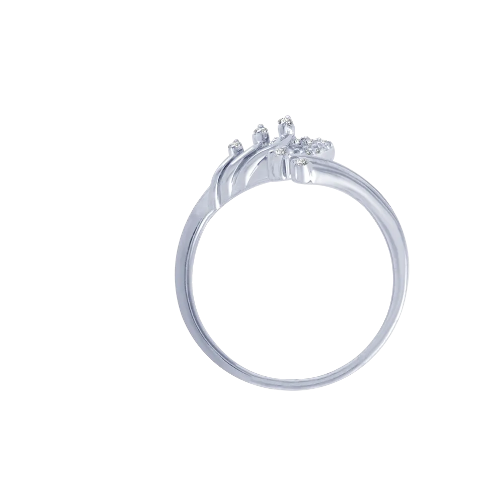 14KT (585) White Gold And Diamond Ring For Women