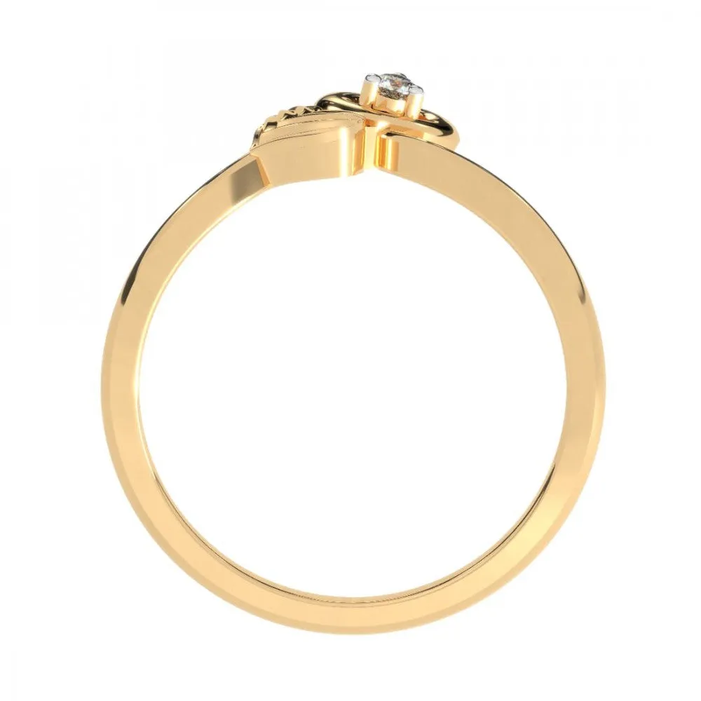 14KT (585) Yellow Gold Ring For Women