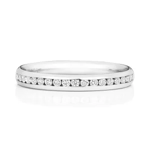 18ct White Gold 0.24ct Diamond Set Eternity Ring
