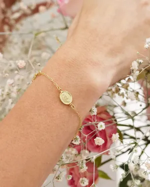 18k Virgen de Guadalupe Bracelet