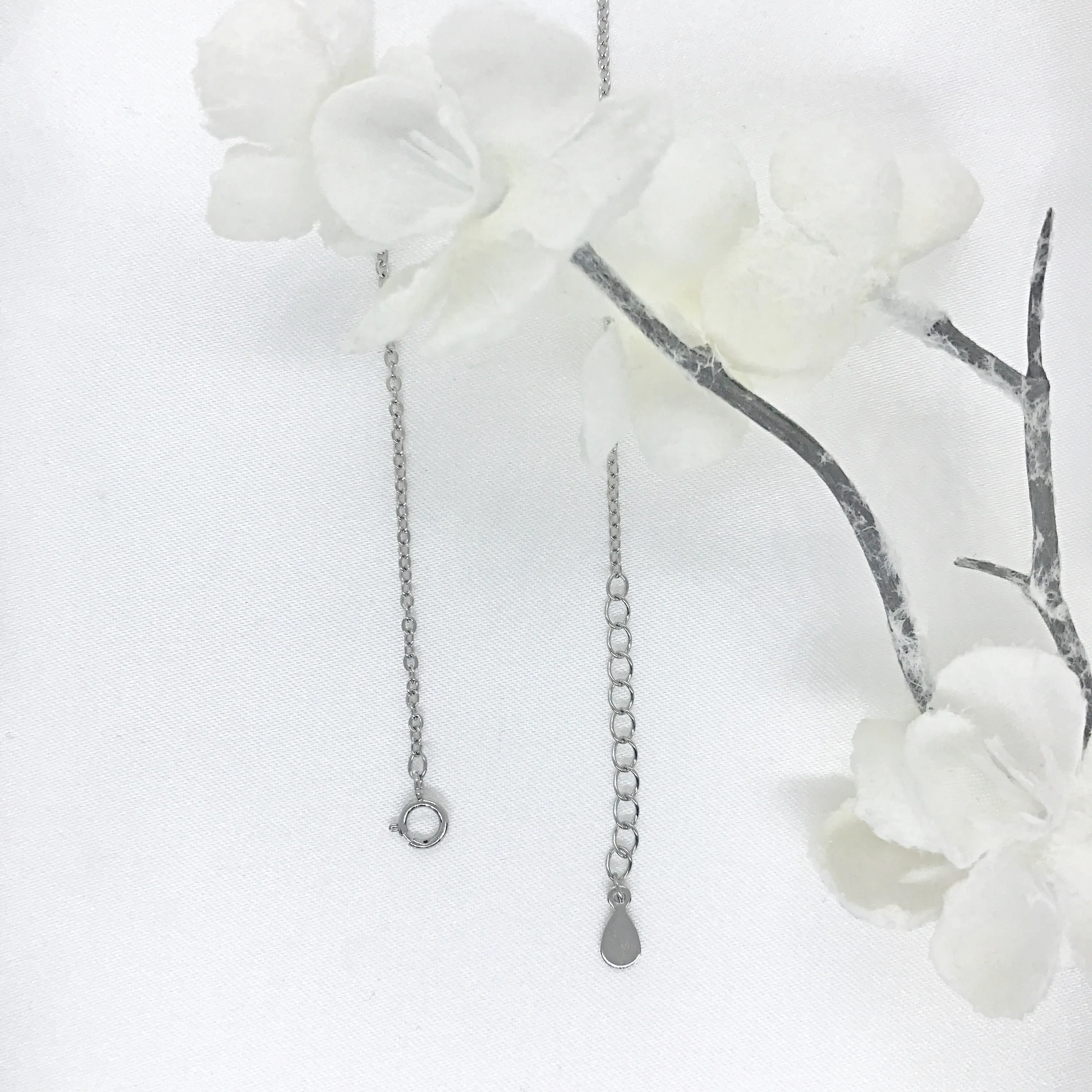 18k/925 Vermeil CZ Evil Eye and Cross Necklace