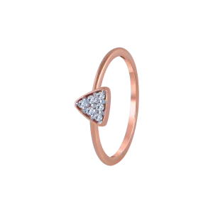 18KT (750) Rose Gold And Diamond Ring For Women
