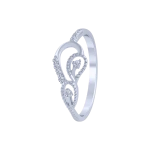 18KT (750) White Gold And Diamond Ring For Women