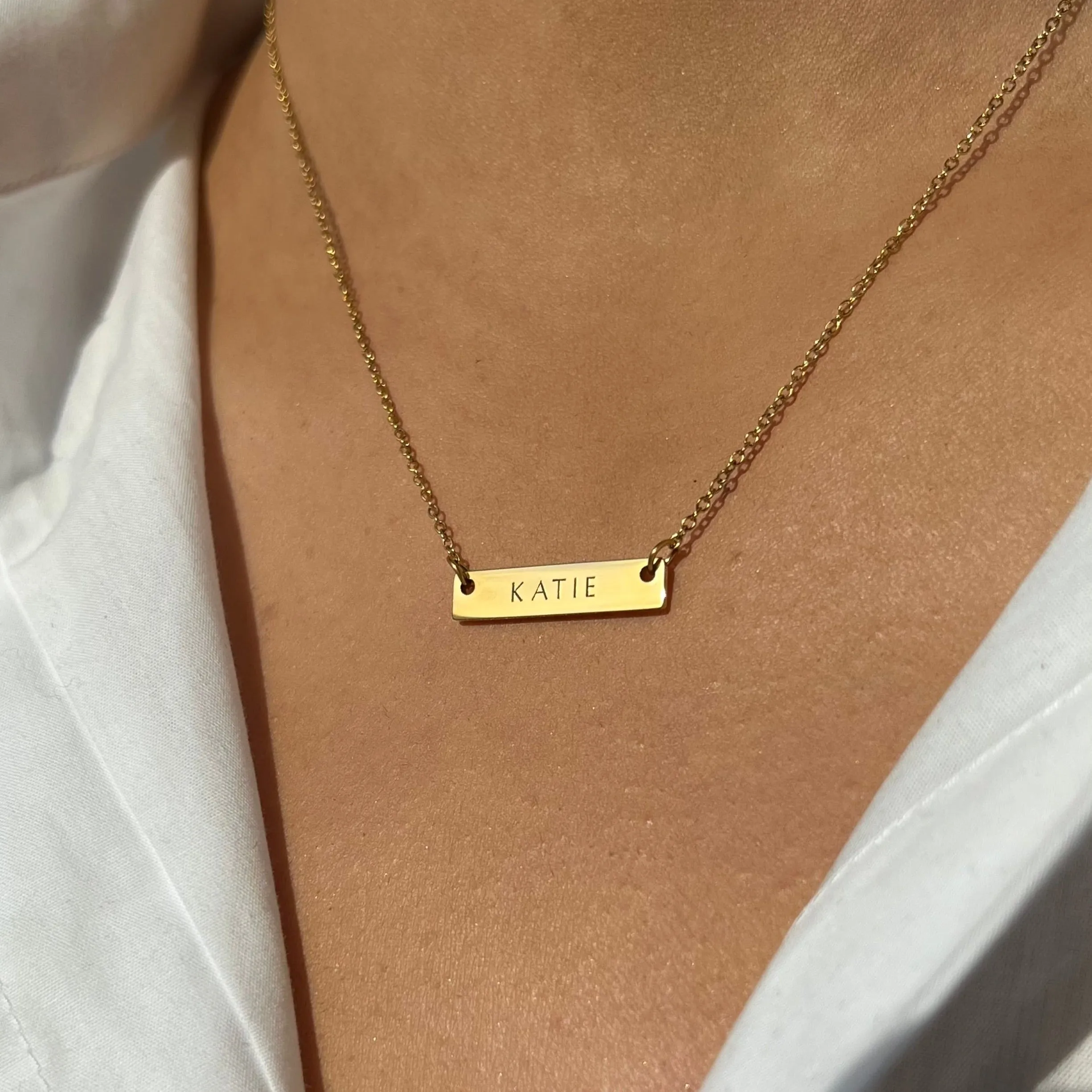 2cm Precious Letter Bar in Gold