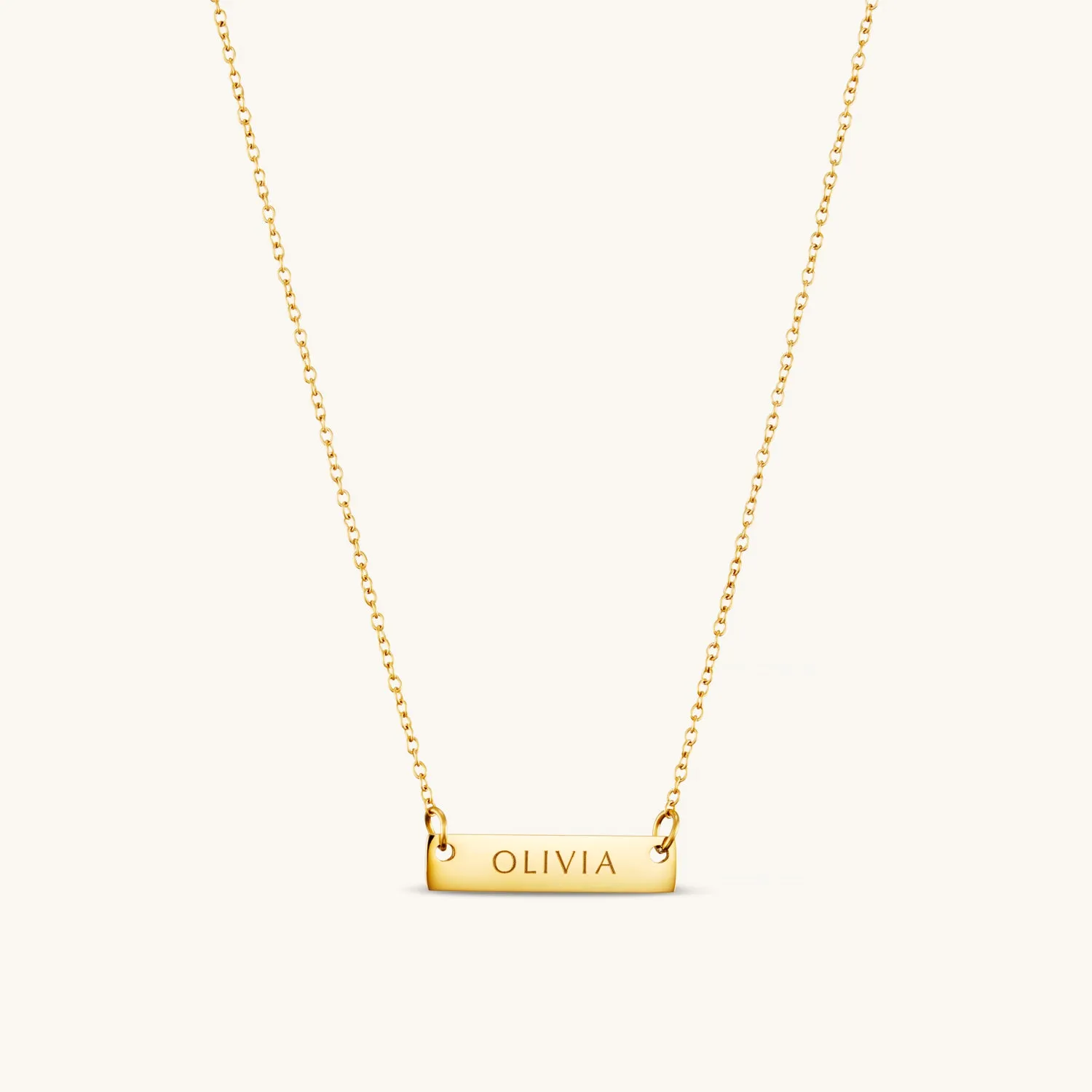 2cm Precious Letter Bar in Gold