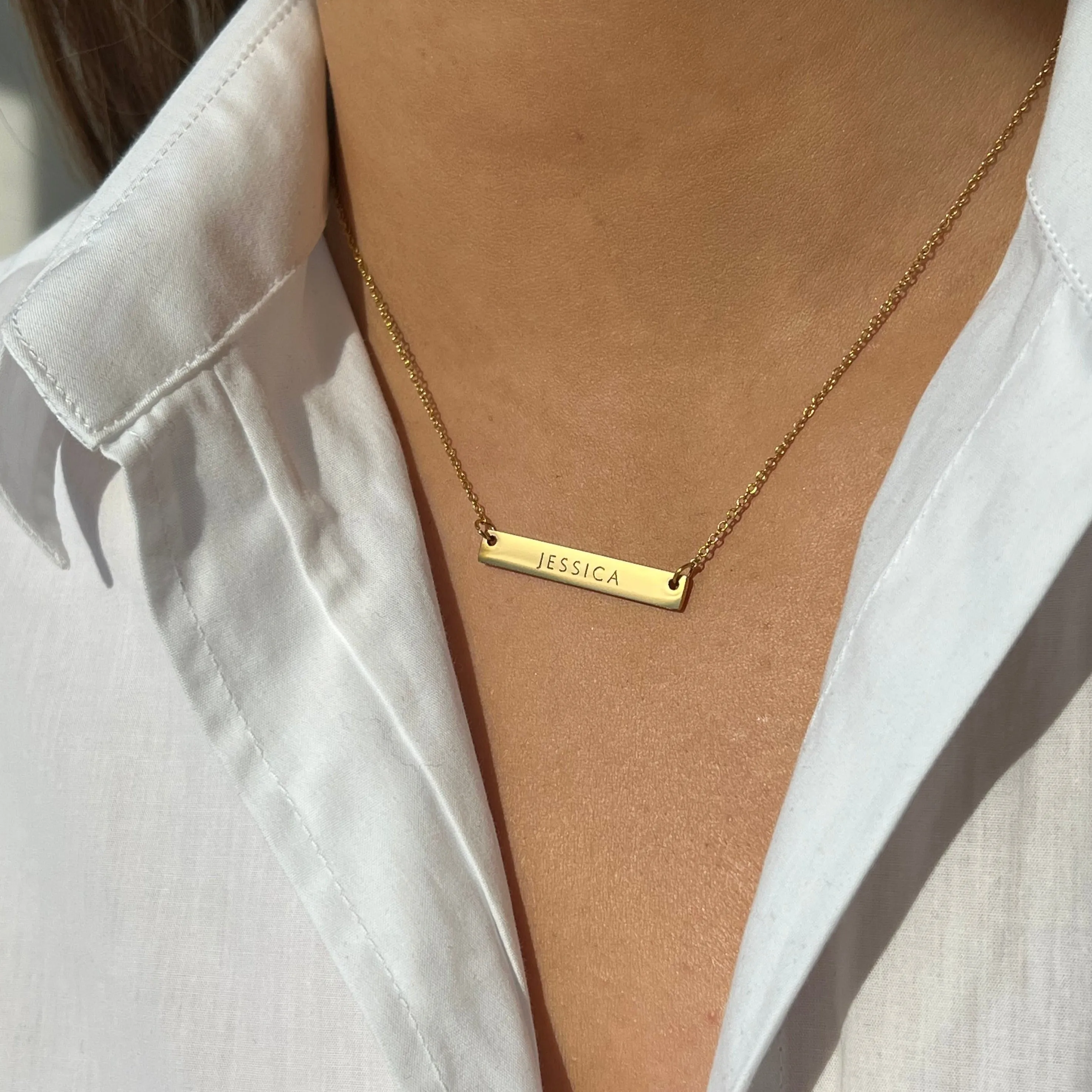 3cm Precious Letter Bar in Gold