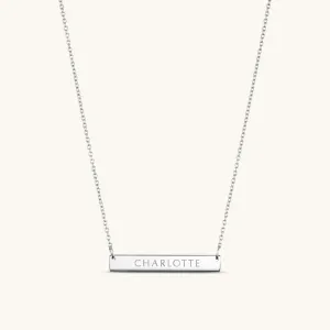 3cm Precious Letter Bar in Silver