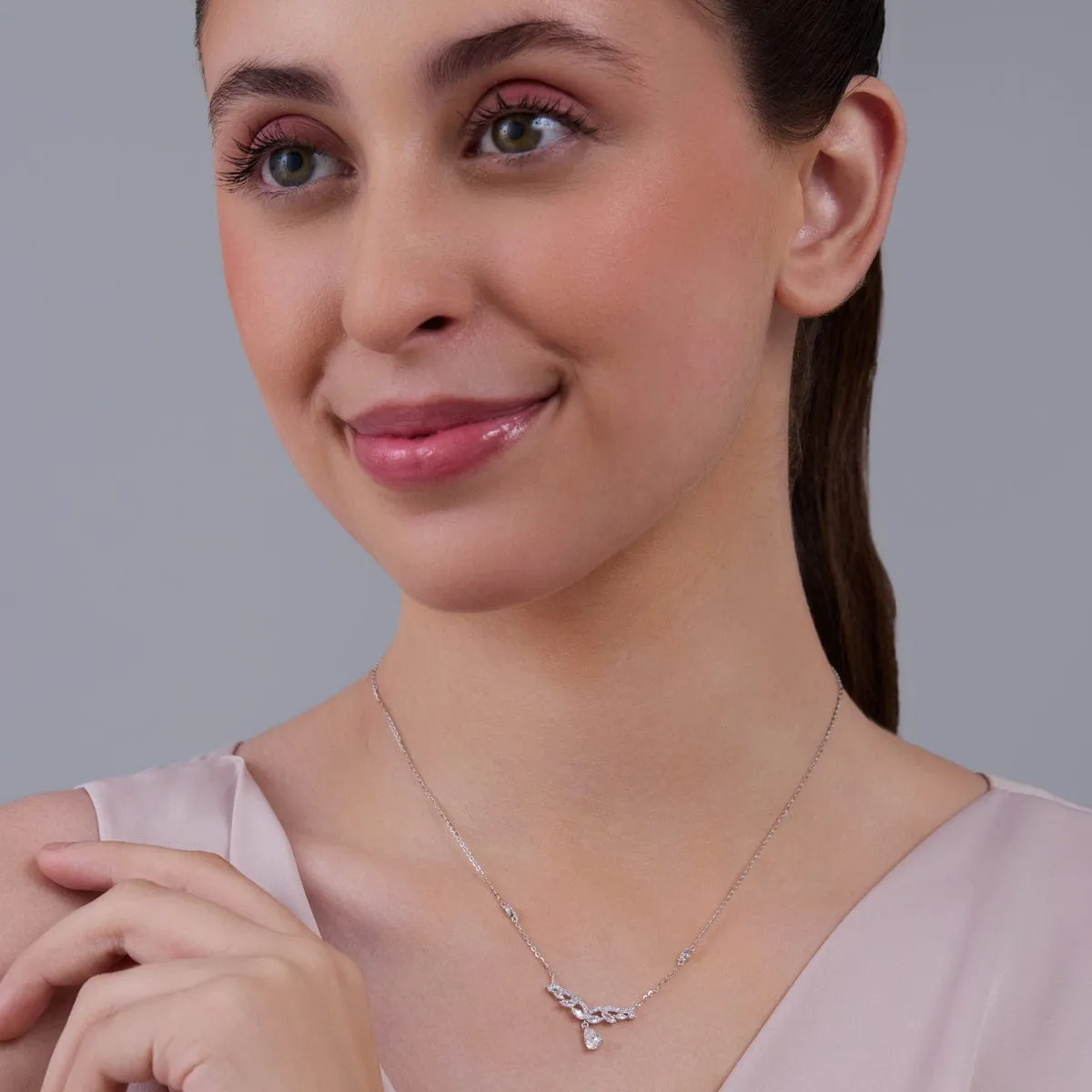 92.5 Silver Necklace 180766