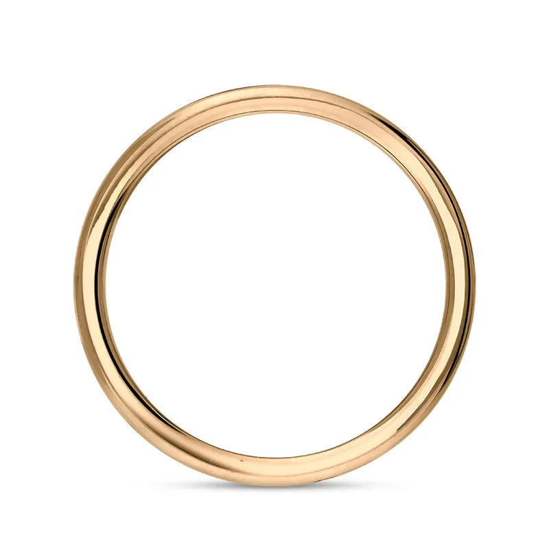 9ct Rose Gold Turquoise 0.09ct Diamond Queen's Jubilee Hallmark 6mm Ring D