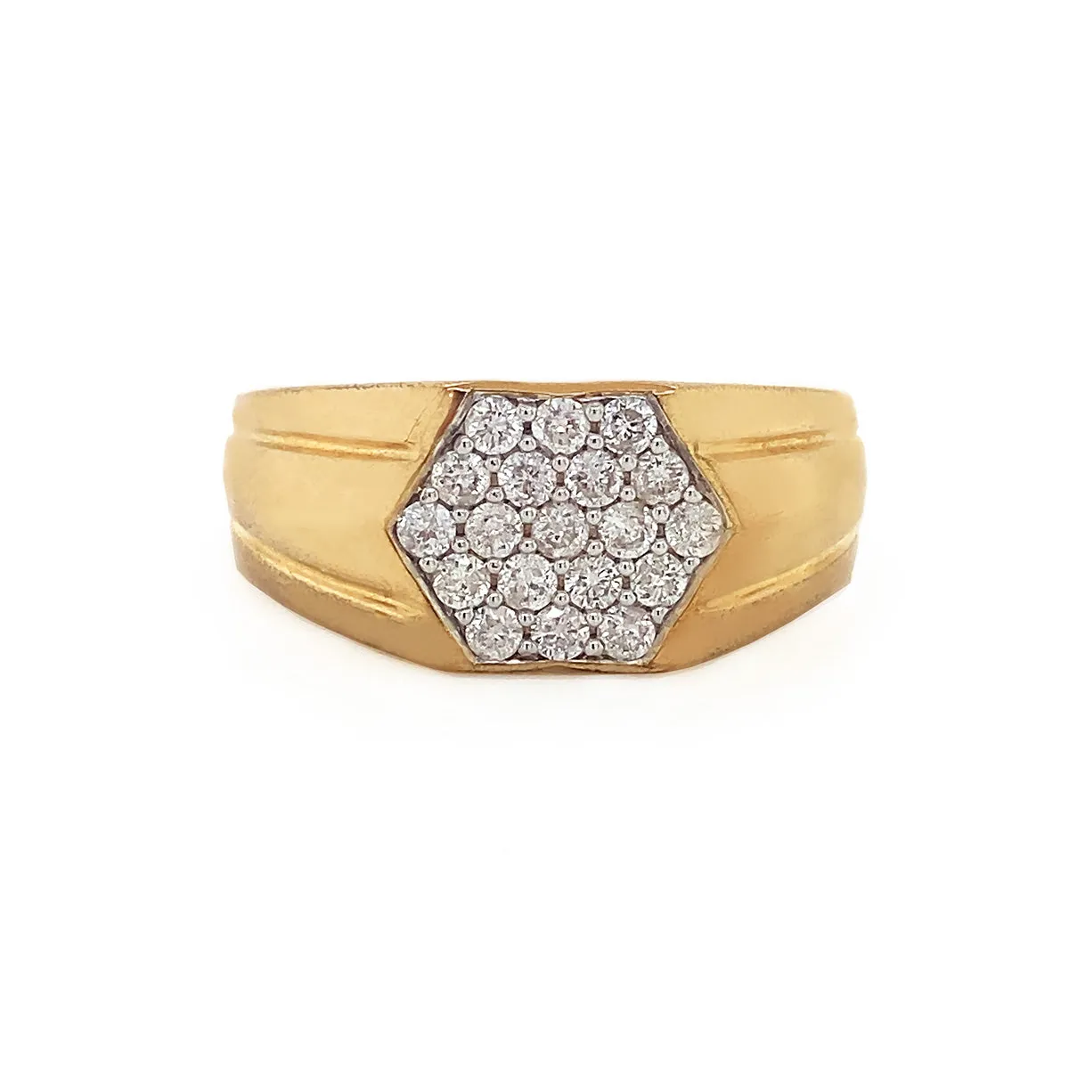 9K Yellow Gold 0.50ct Diamond Ring