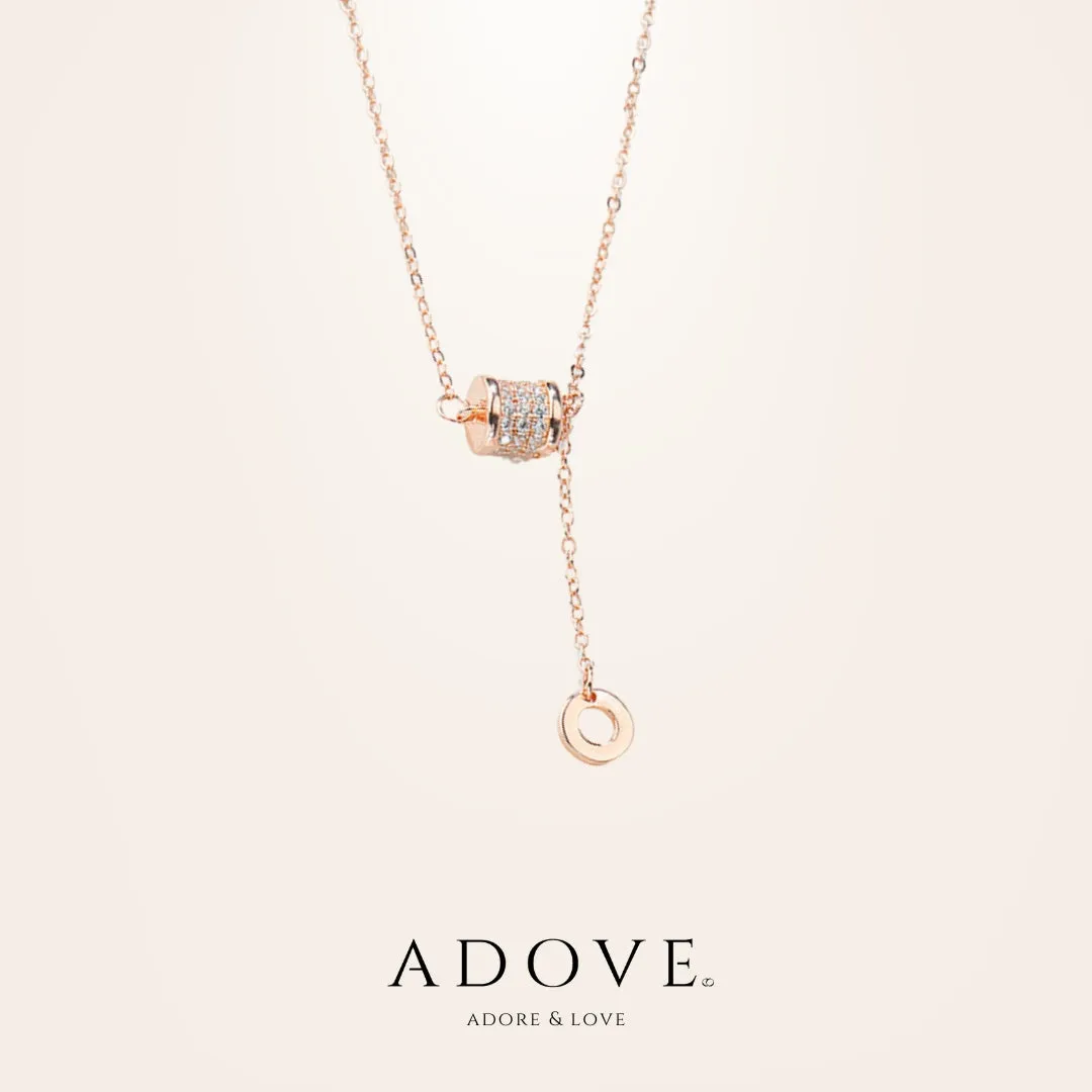 Alice Roulante Tassel Necklace (Silver & Rose Gold)