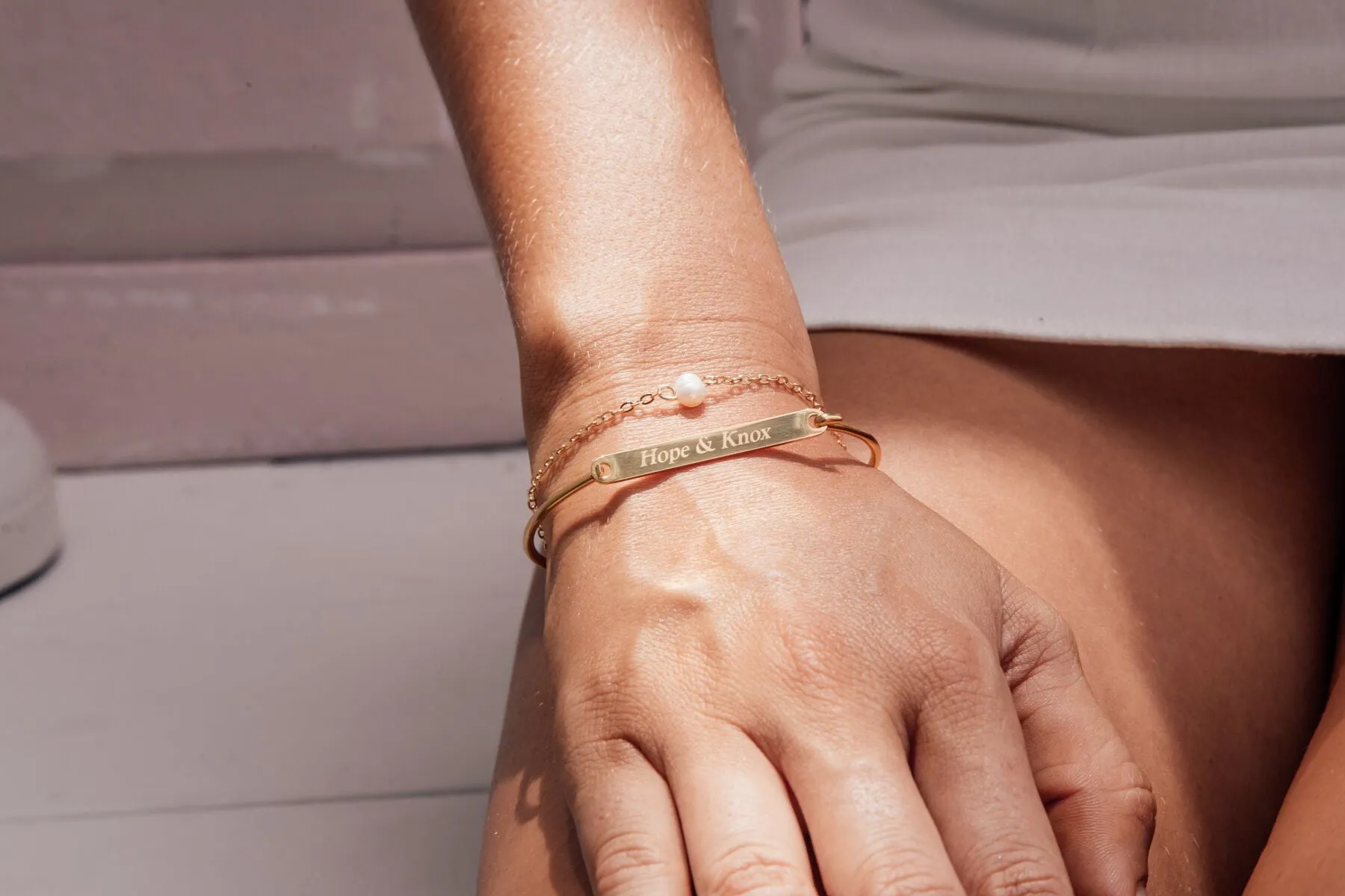 Alisara - Fine Pearl Stainless Steel Bracelet