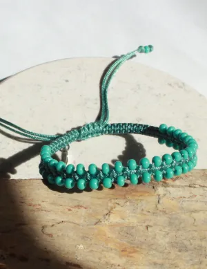 Ally Seed Bead in Peacock Blue