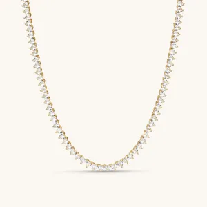 Amore Tennis Necklace In Gold