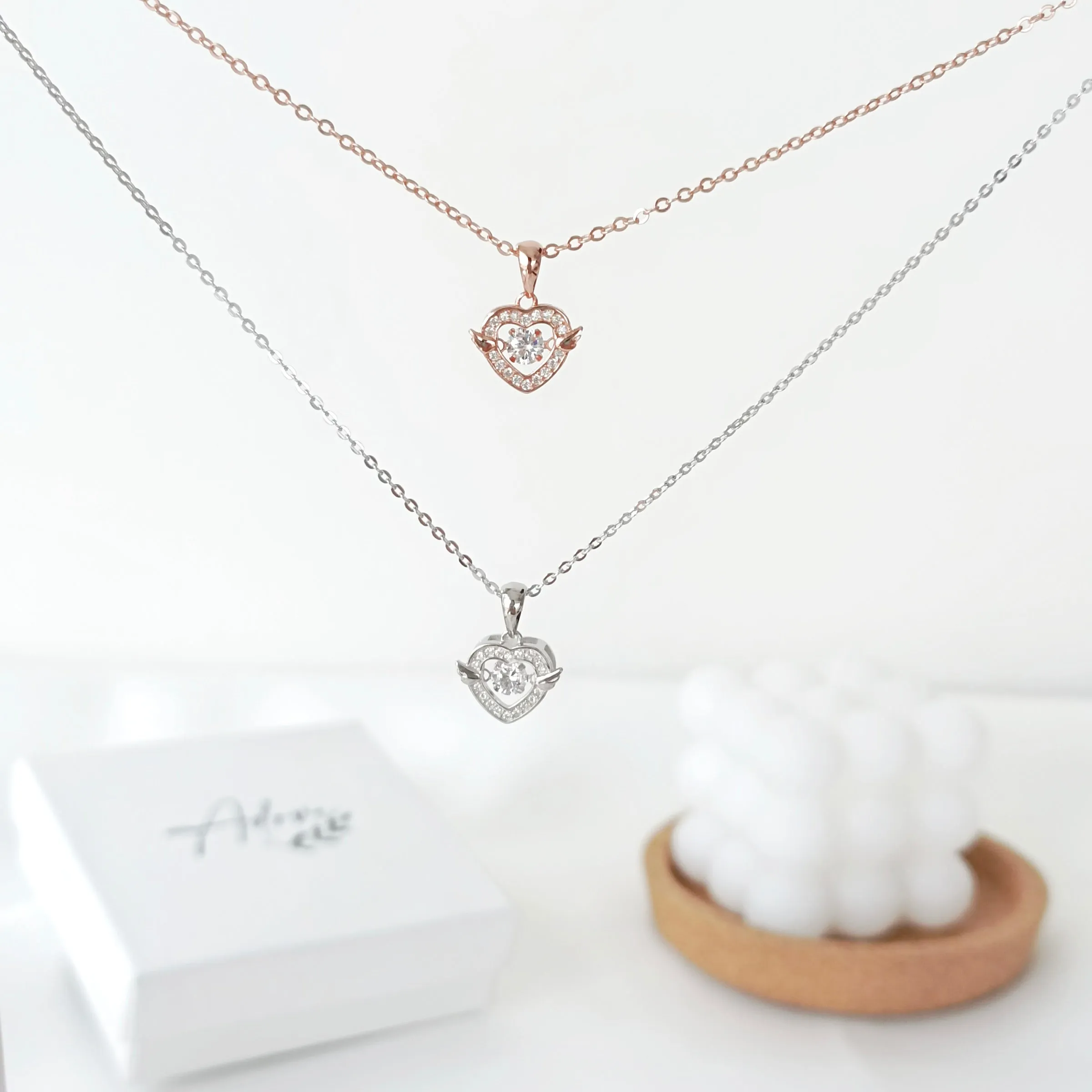 Angel Heart Beating Necklace