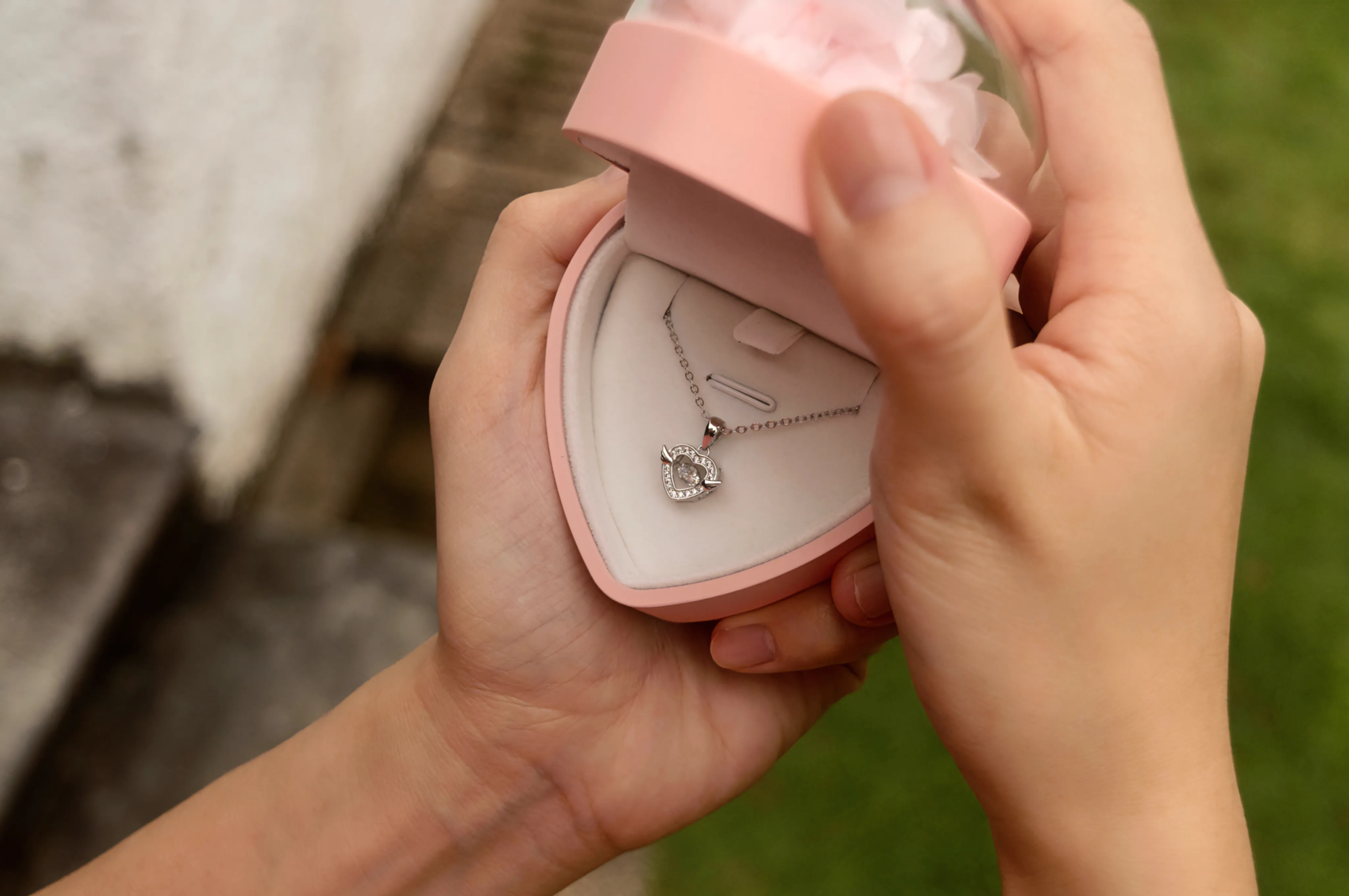 Angel Heart Beating Necklace
