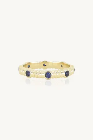 Asymmetric Sapphire Gold Stacker