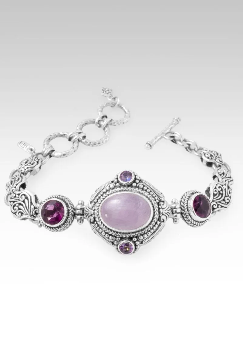 Be Virtuous Bracelet? in Kunzite, Pink Fluorite & English Tearose? Mystic Topaz