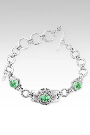 Bloom Beyond Boundaries Bracelet? in Green Lab Created Sapphire