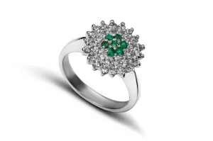 BLOSSOM EMERALD RING