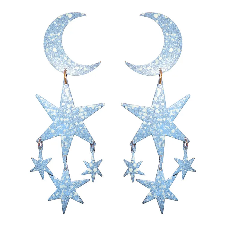 Blue Luminary Earrings
