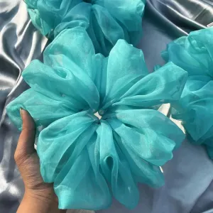 Blue Organza Cloudy | Nish Hair X Threads by Dinckle