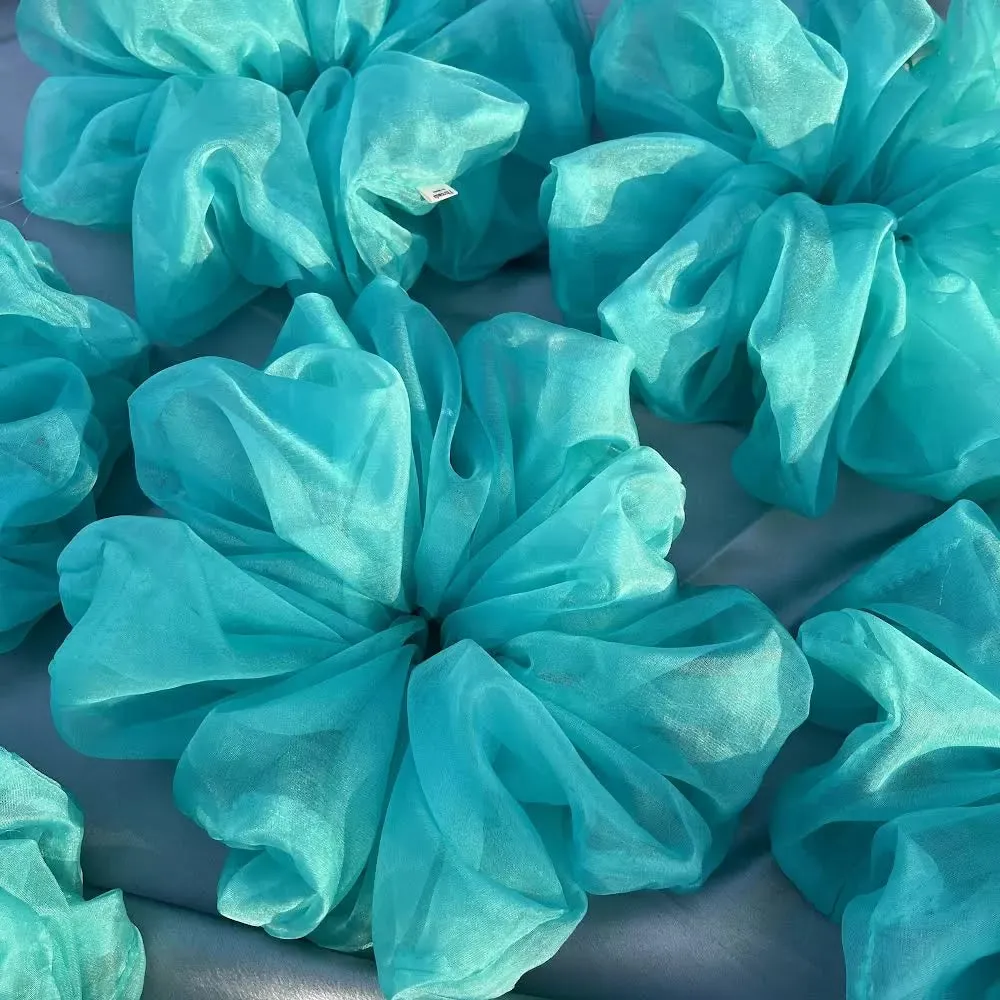 Blue Organza Cloudy | Nish Hair X Threads by Dinckle