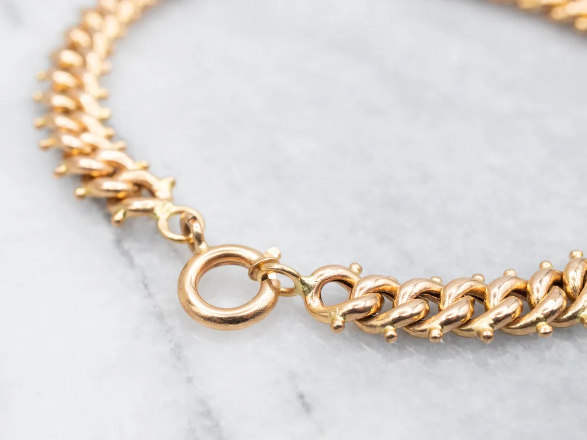 Bold 800 Gold Chain Link Bracelet