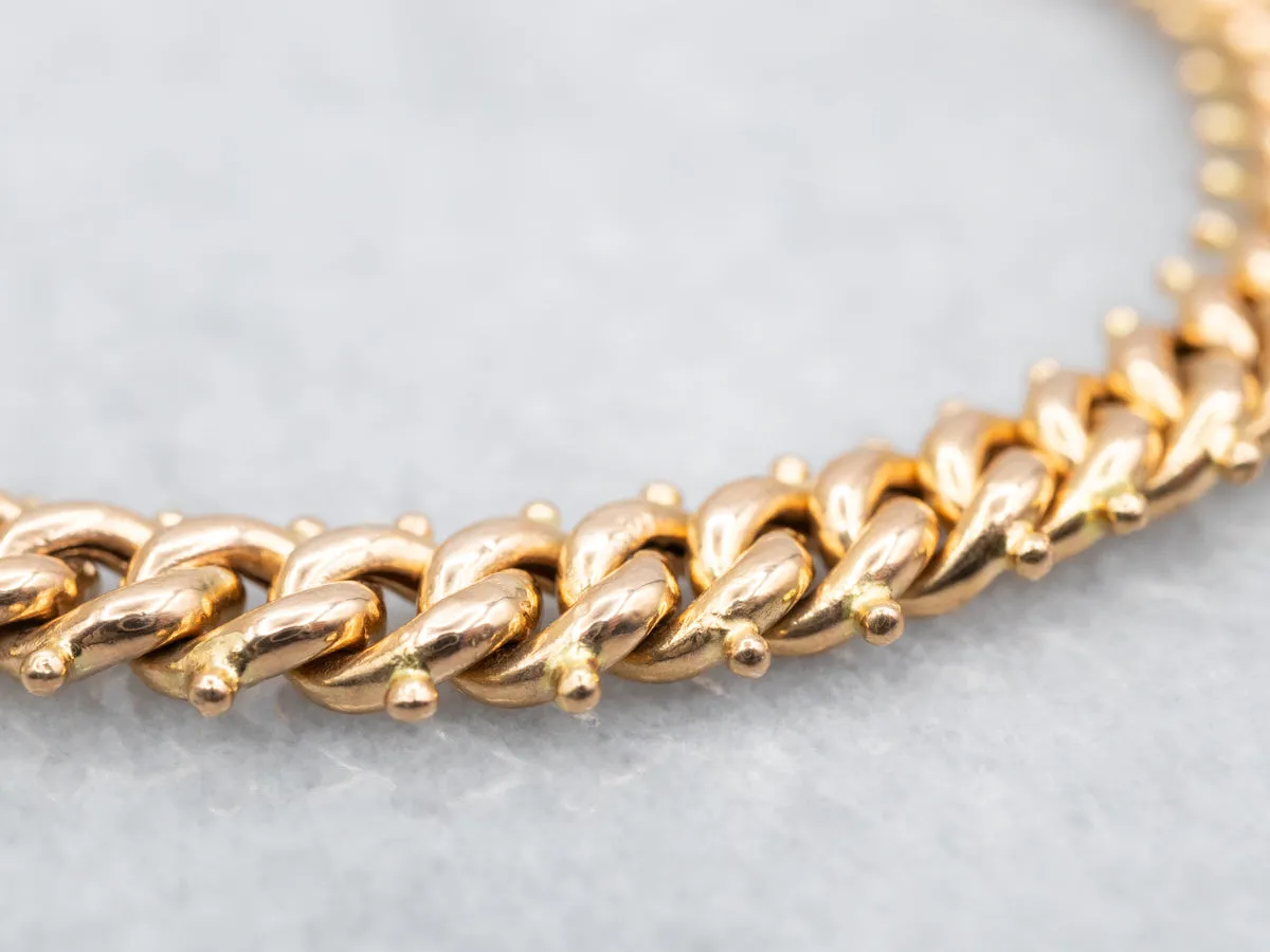 Bold 800 Gold Chain Link Bracelet