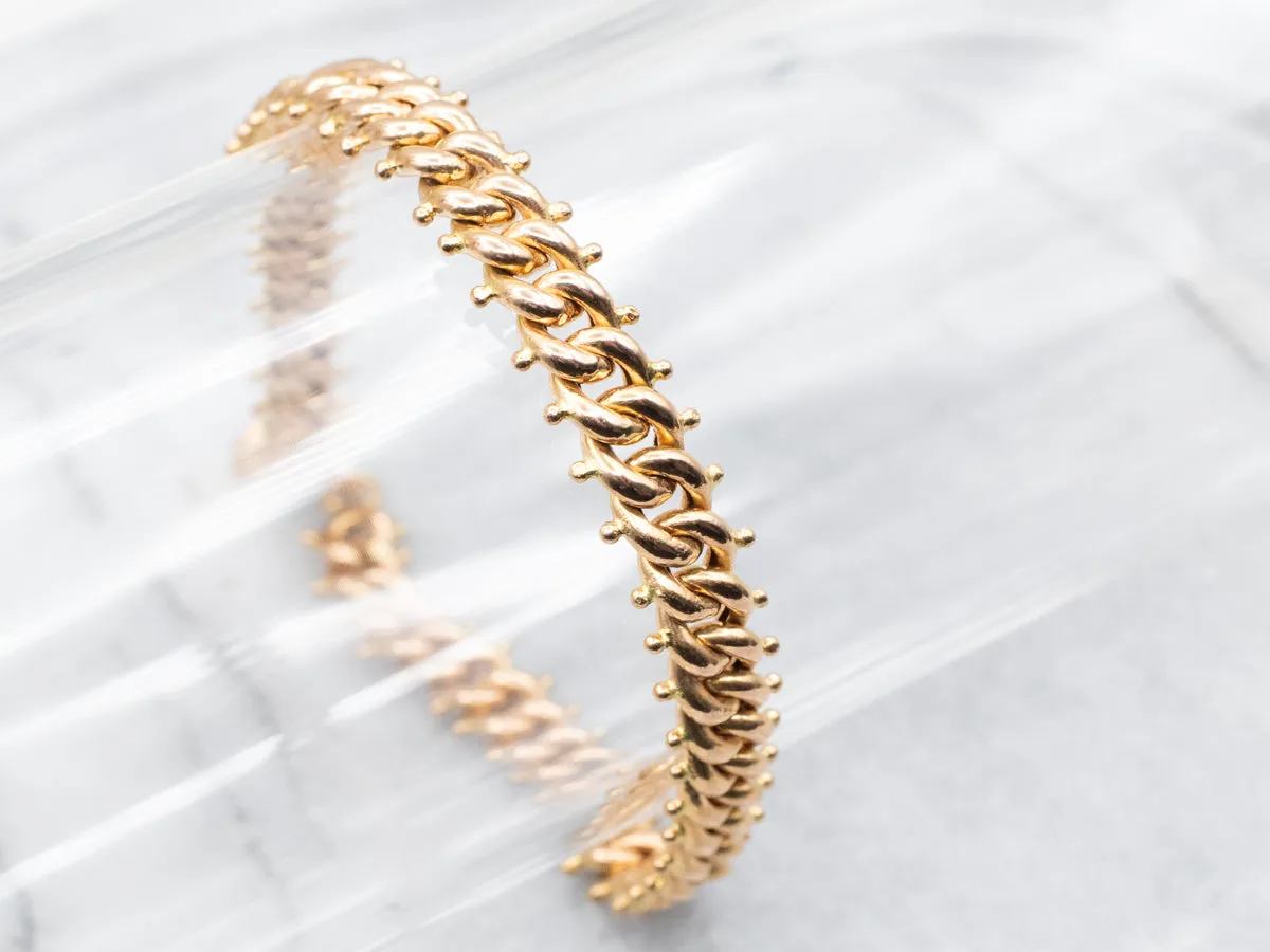 Bold 800 Gold Chain Link Bracelet