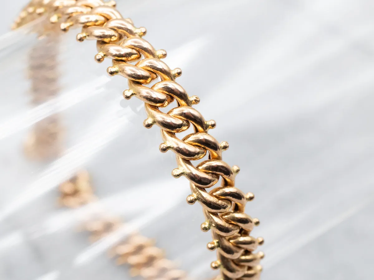 Bold 800 Gold Chain Link Bracelet