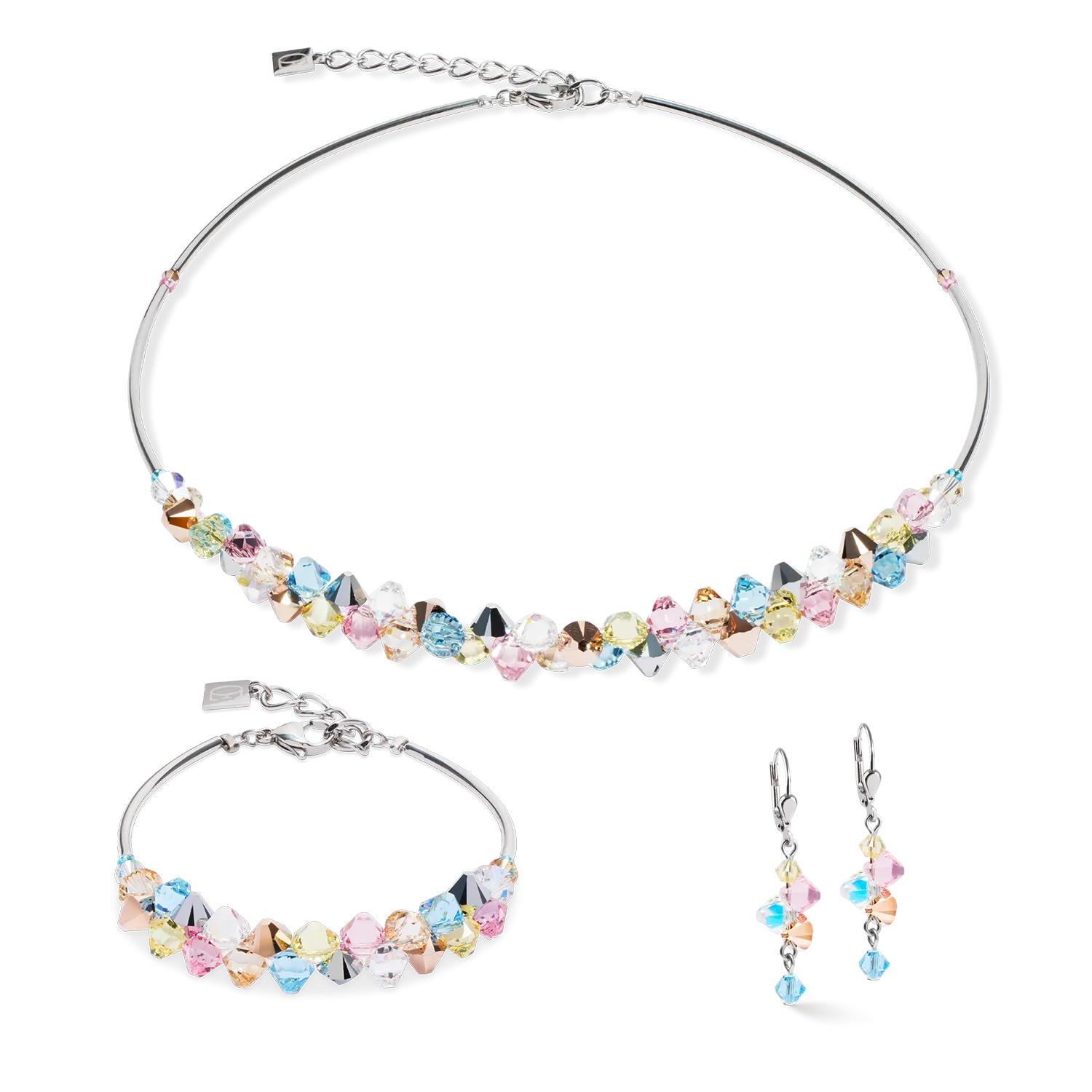 Bracelet Dancing Crystals silver-pastel