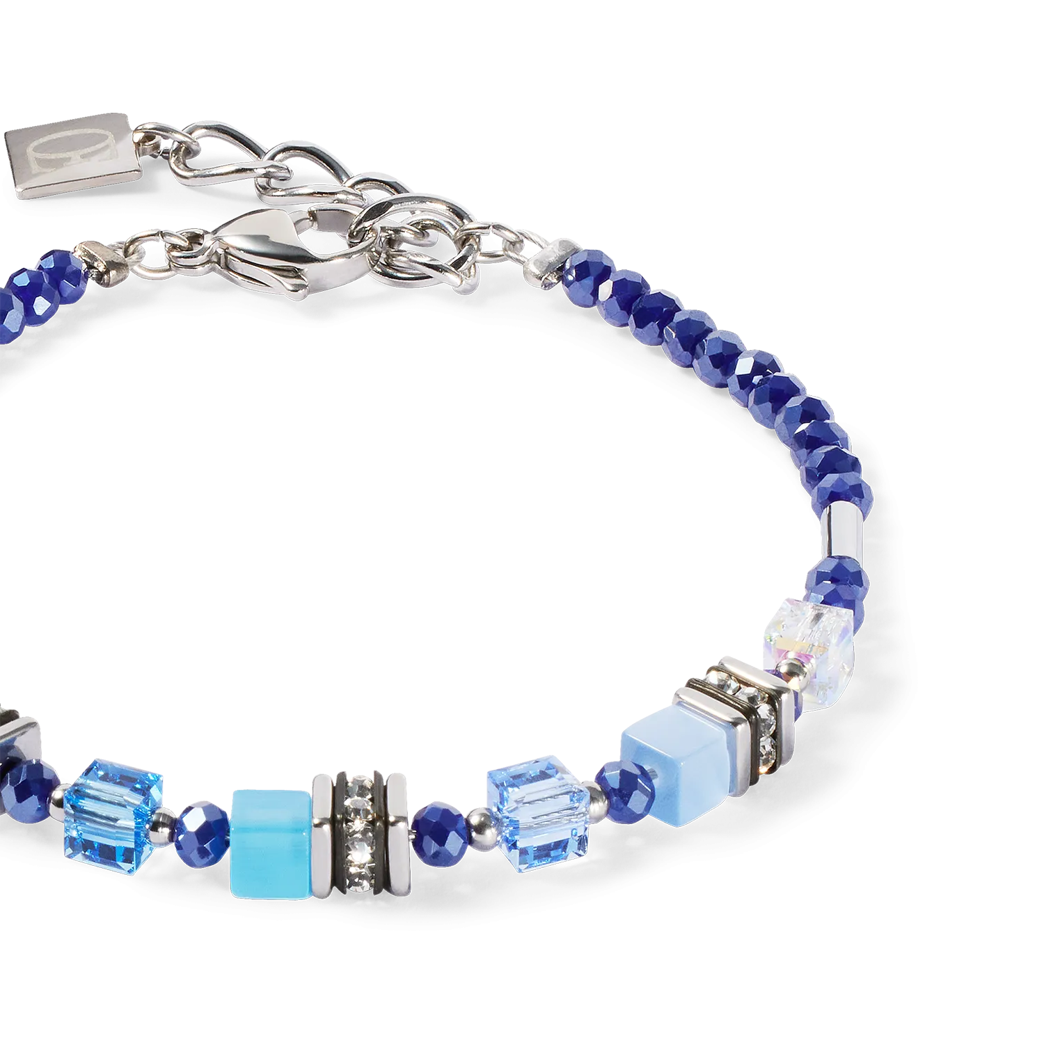 Bracelet Mini Cubes blue