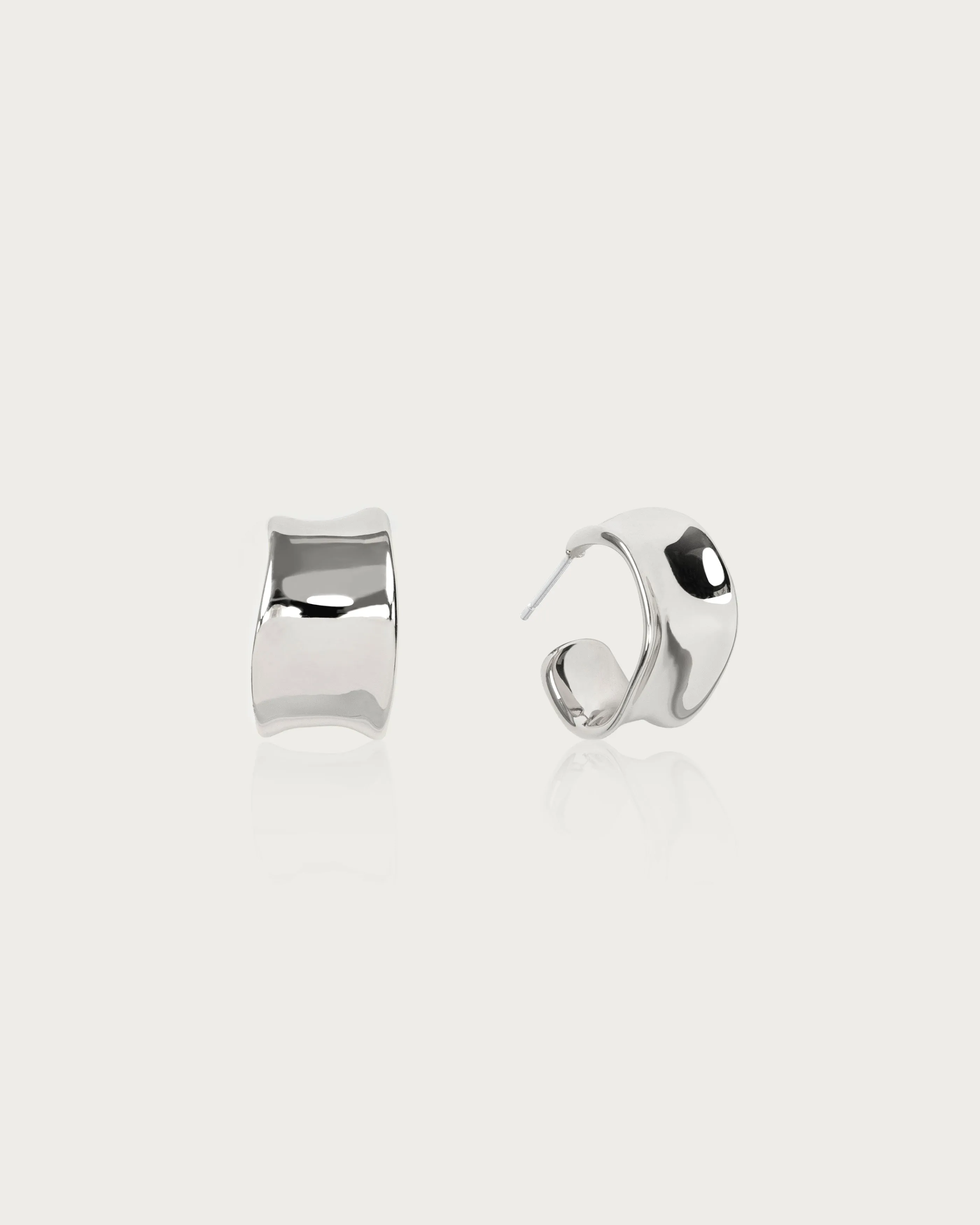 Chunky Flowy Hoop Earrings