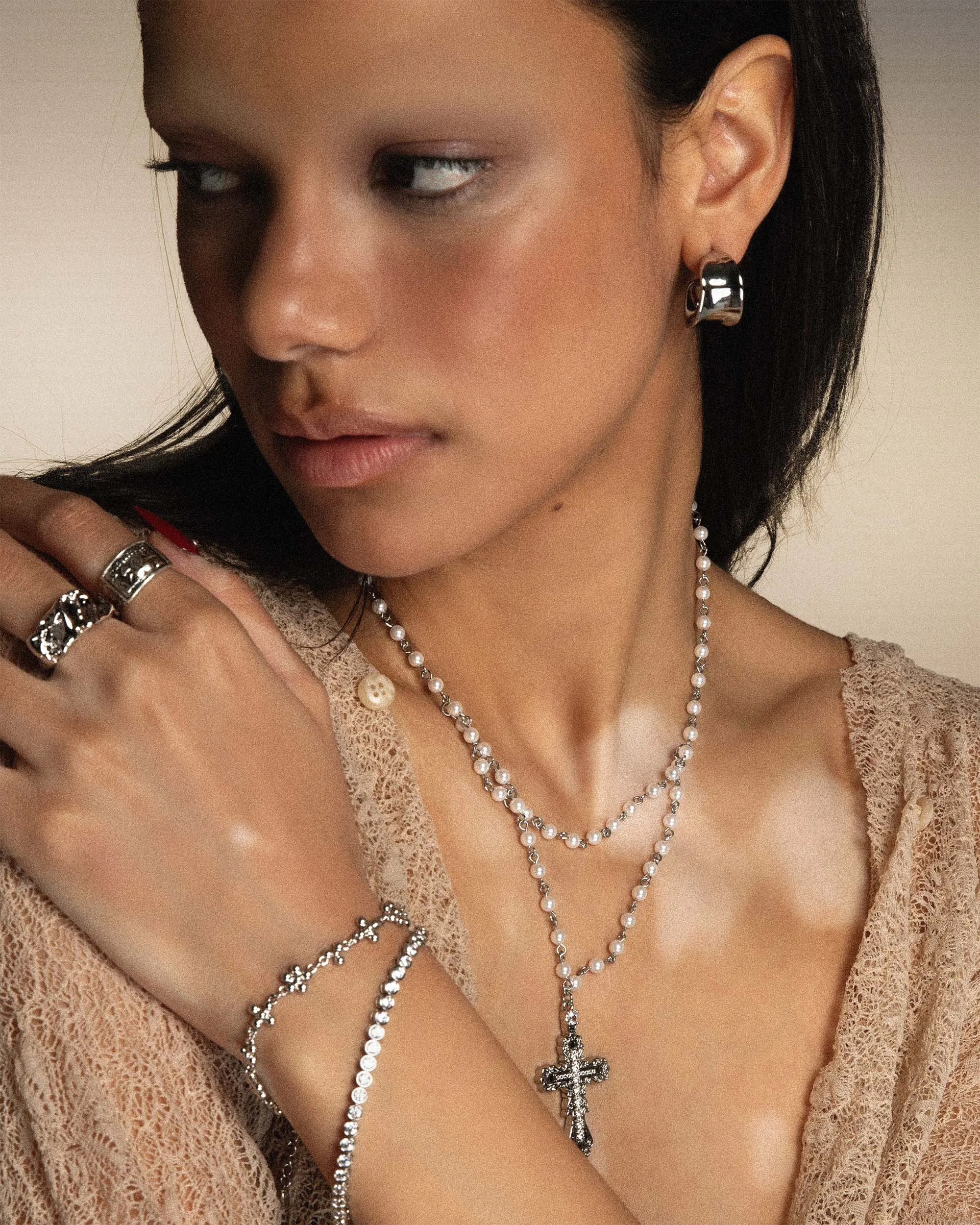 Chunky Flowy Hoop Earrings