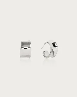 Chunky Flowy Hoop Earrings