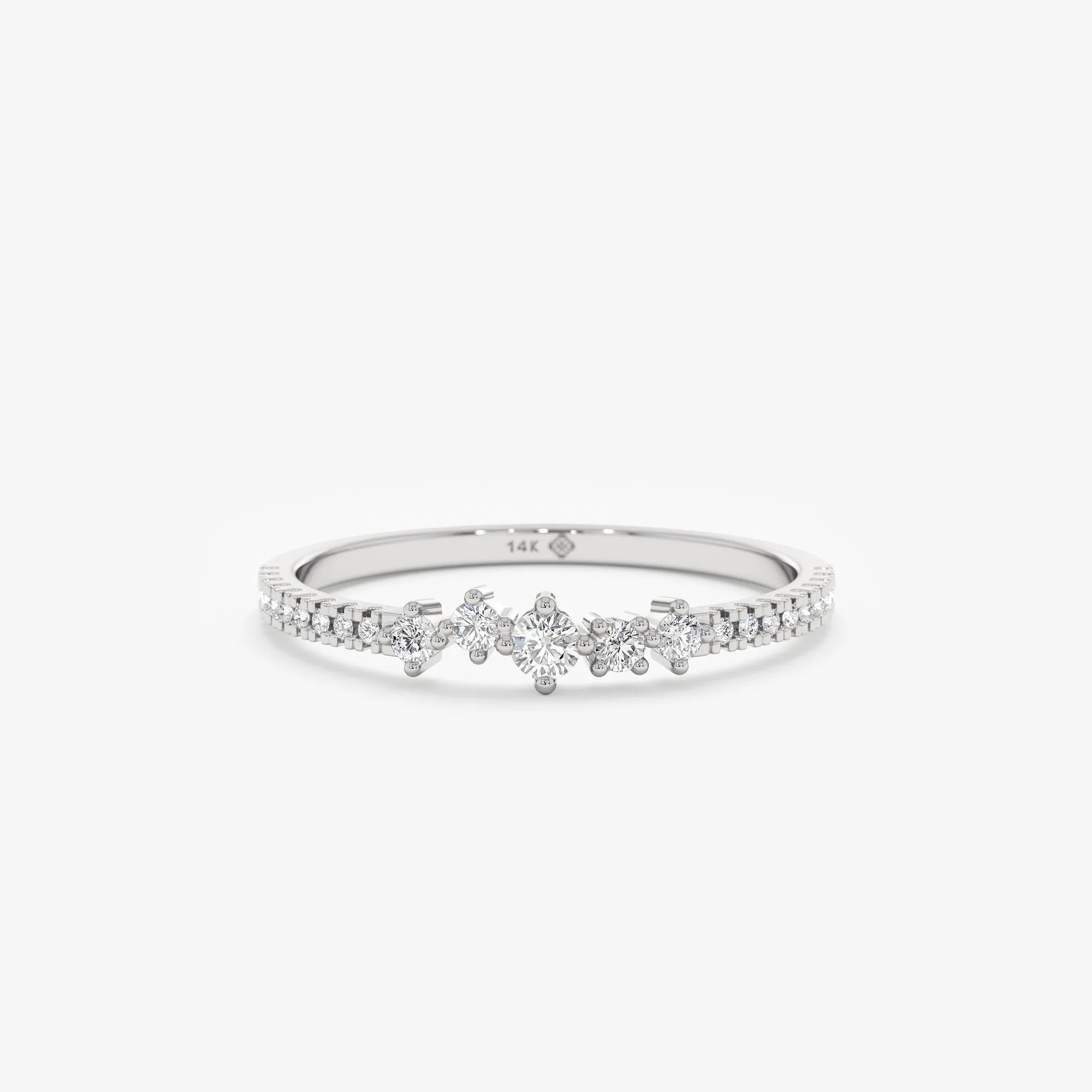 Cluster Diamond Stacking Ring, Lorelai