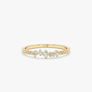 Cluster Diamond Stacking Ring, Lorelai