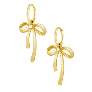 Cora Bow Hoop Earrings