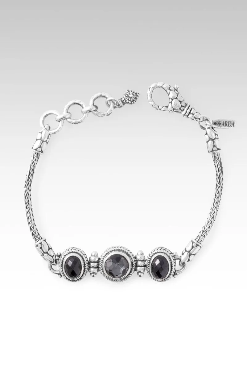 Countless Blessings Bracelet? in Odyssey Black Knight? Mystic Quartz & Black Spinel