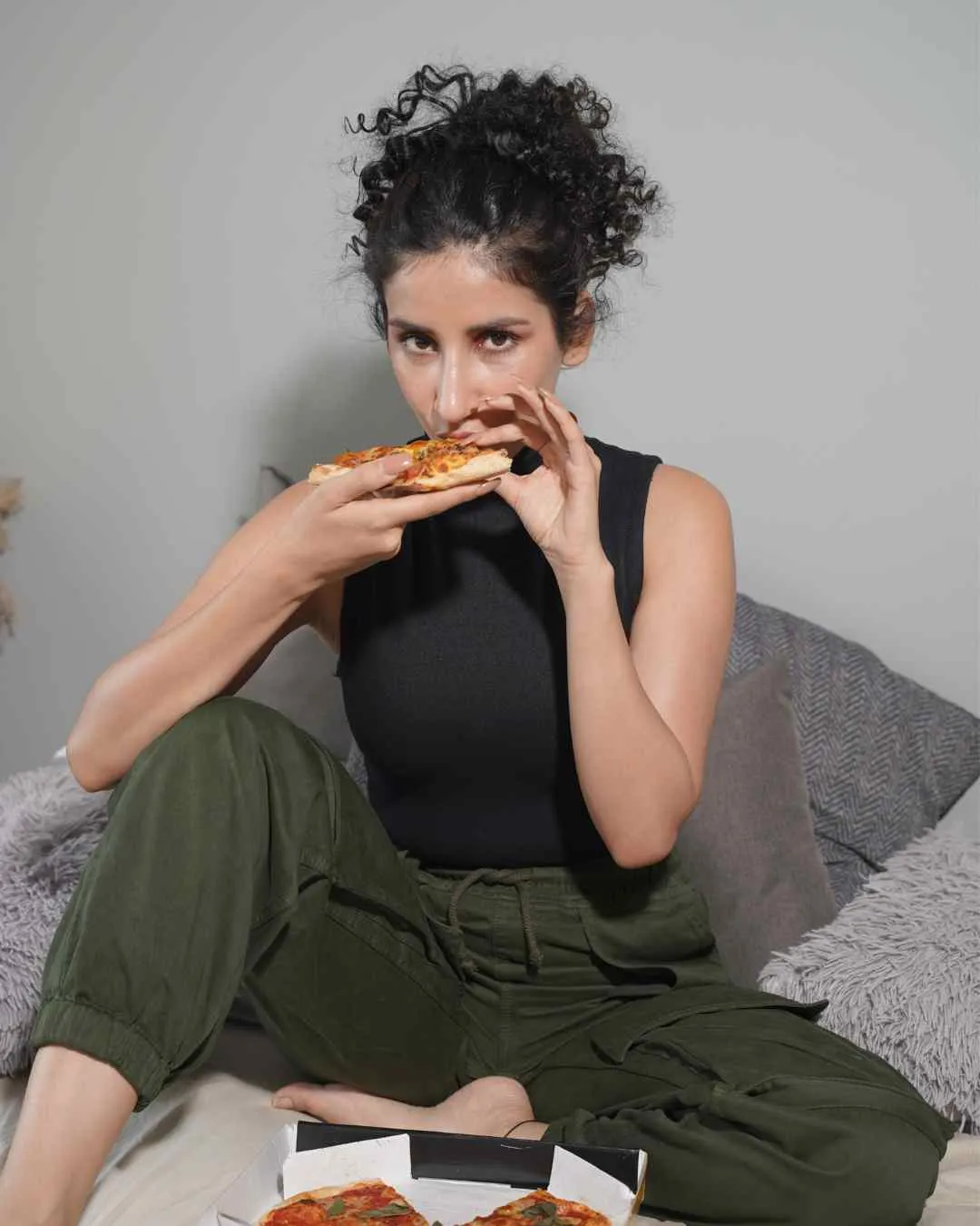Curly Hair Topknot Extensions ?C Wrap Around