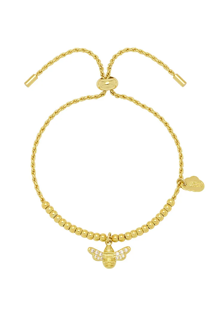 CZ Bee Charm Amelia Bracelet