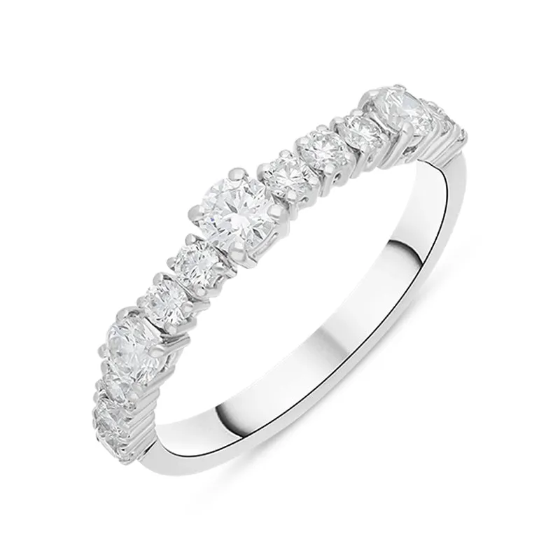Damiani Notte Di San Lorenzo 18ct White Gold 0.70ct Diamond Ring