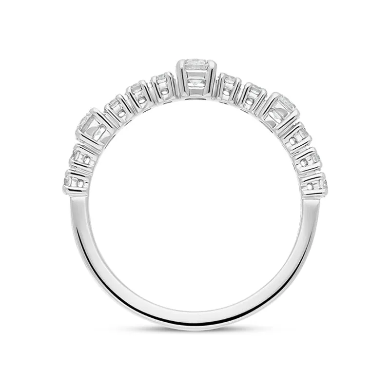 Damiani Notte Di San Lorenzo 18ct White Gold 0.70ct Diamond Ring